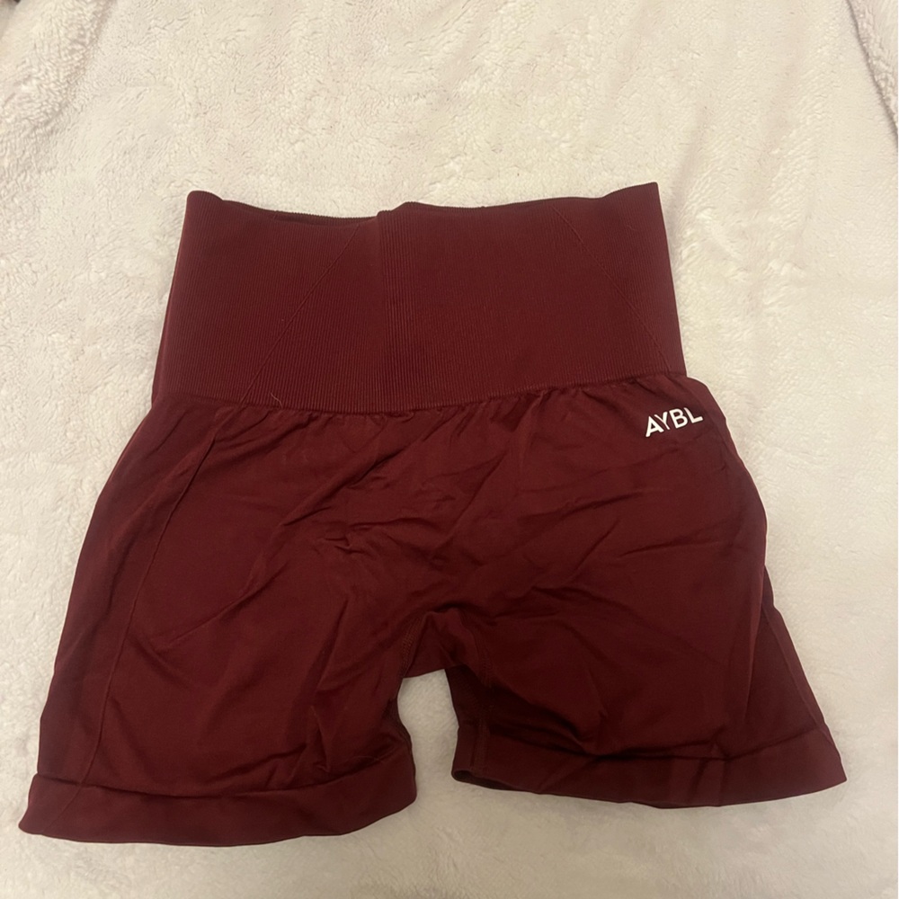 AYBL Women's dark red workout Shorts